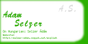 adam selzer business card